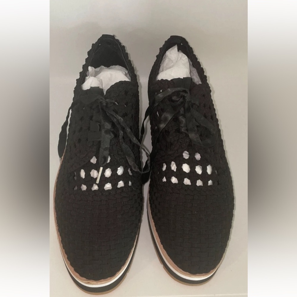 Donald Pliner Women’s Summer Wedges Napolico Black Tan NEW in box Size 7